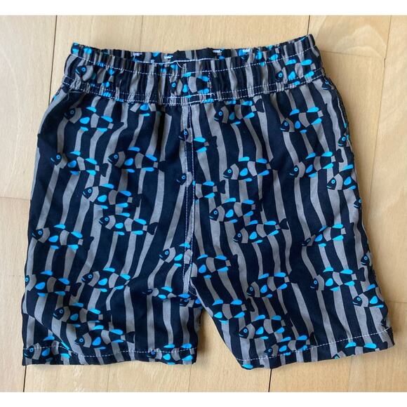 Nano Swim Trunks with Fish Print Boys 2T - runs big at waist! - Picture 2 of 3